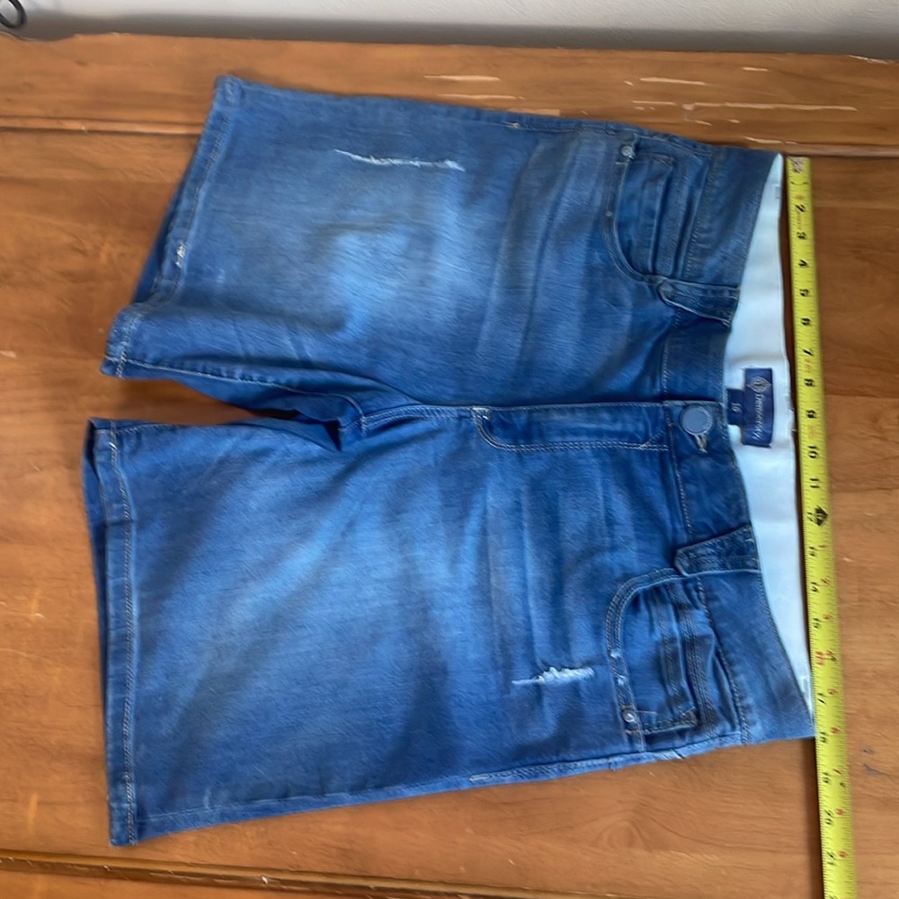 Democracy Absolution Light Blue Bermuda Denim Sho… - image 3